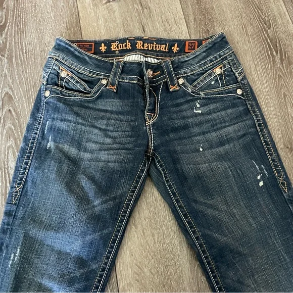 Rock Revival Patti Bootcut jeans Size 27 Dark Wash - Picture 6 of 13